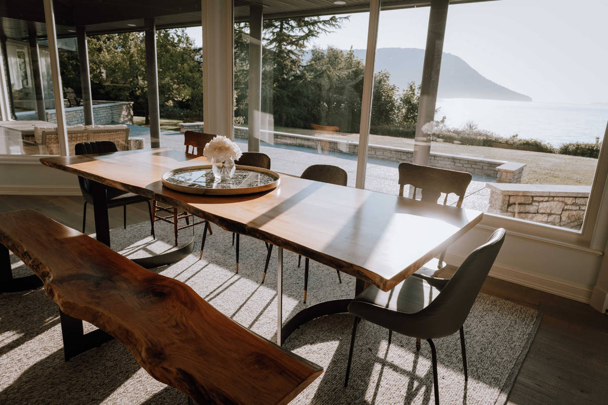 Beautiful Ocean View from a Table at Anderson Lane